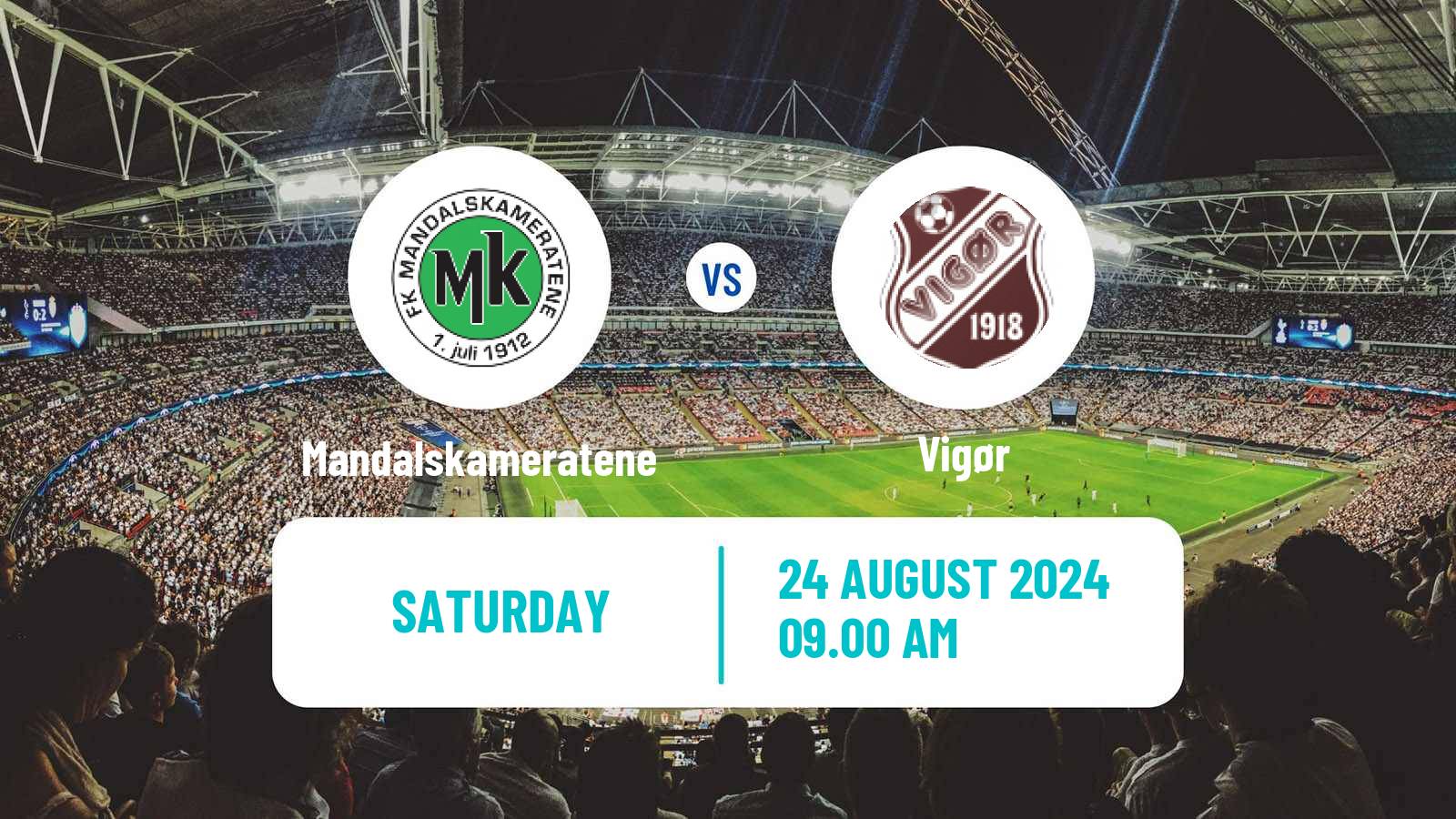 Soccer Norwegian Division 3 - Group 2 Mandalskameratene - Vigør