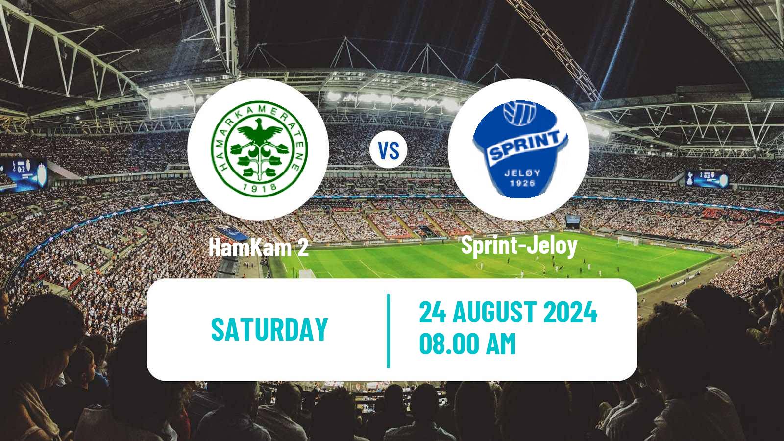 Soccer Norwegian Division 3 - Group 6 HamKam 2 - Sprint-Jeloy