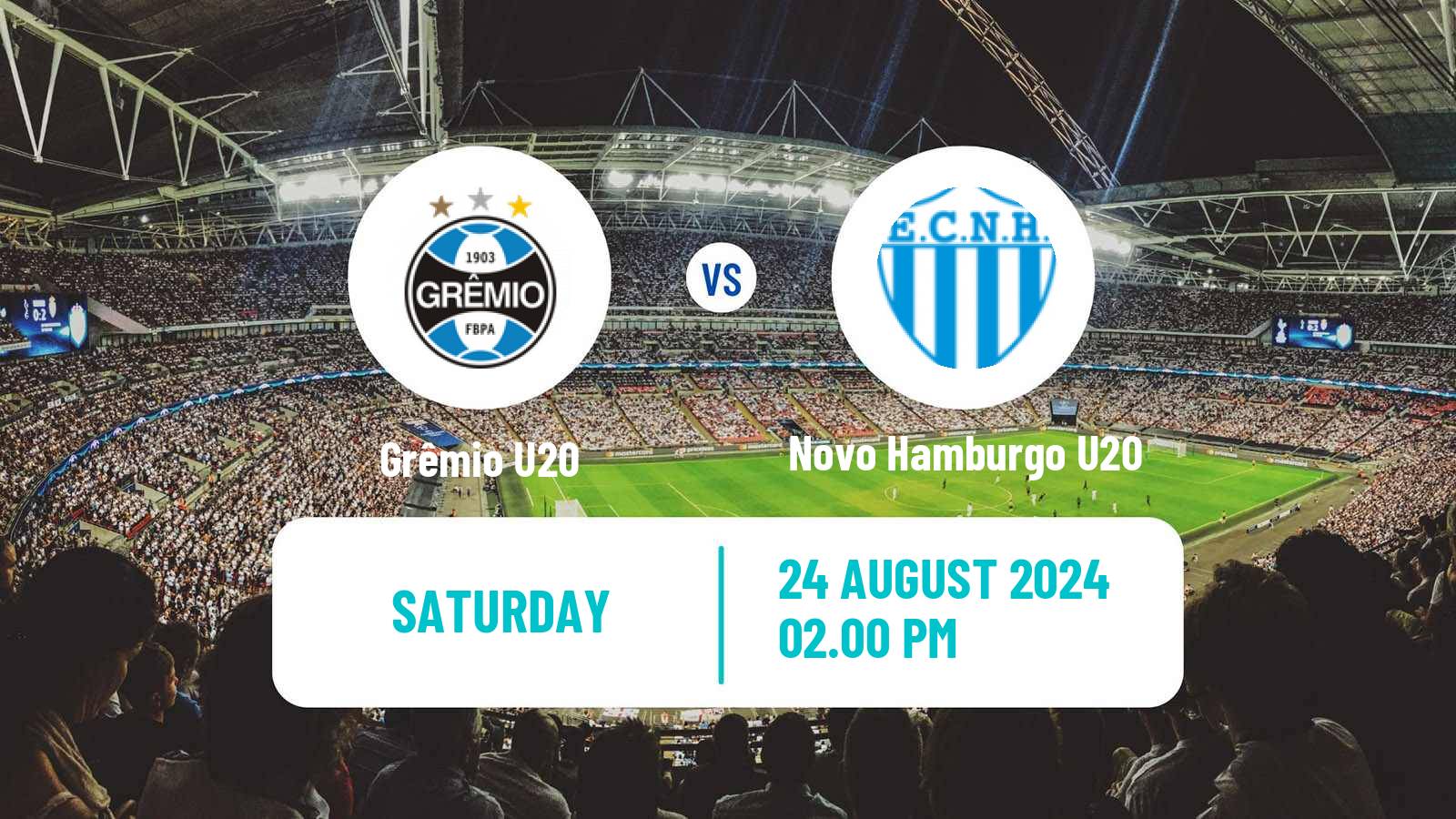Soccer Brazilian Gaucho U20 Grêmio U20 - Novo Hamburgo U20