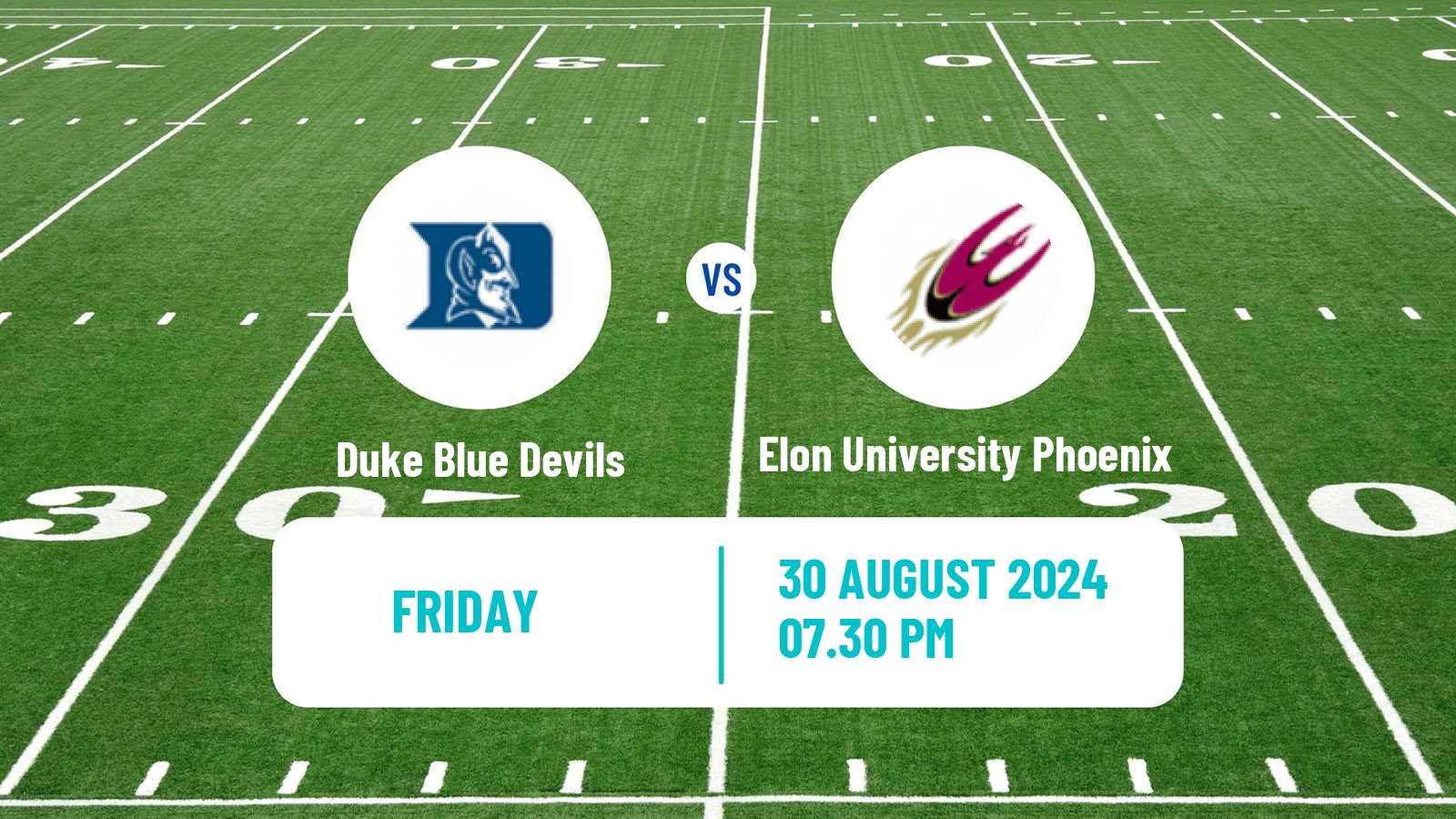 American football NCAA College Football Duke Blue Devils - Elon University Phoenix
