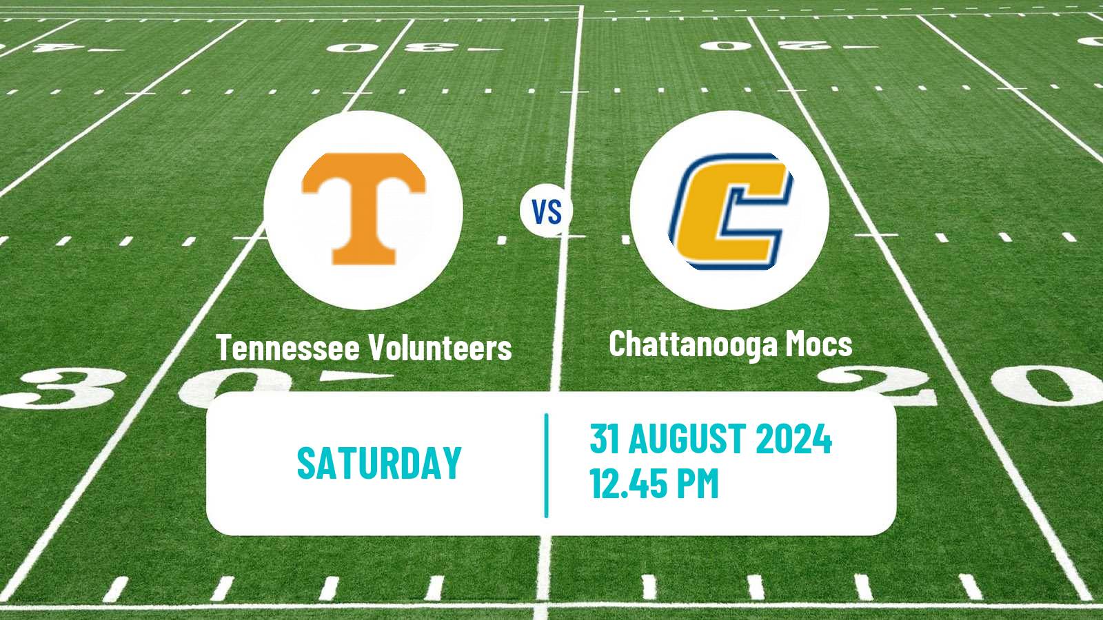 American football NCAA College Football Tennessee Volunteers - Chattanooga Mocs