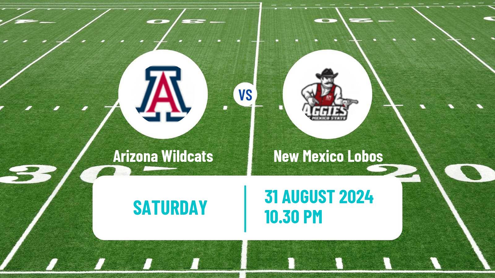 American football NCAA College Football Arizona Wildcats - New Mexico Lobos