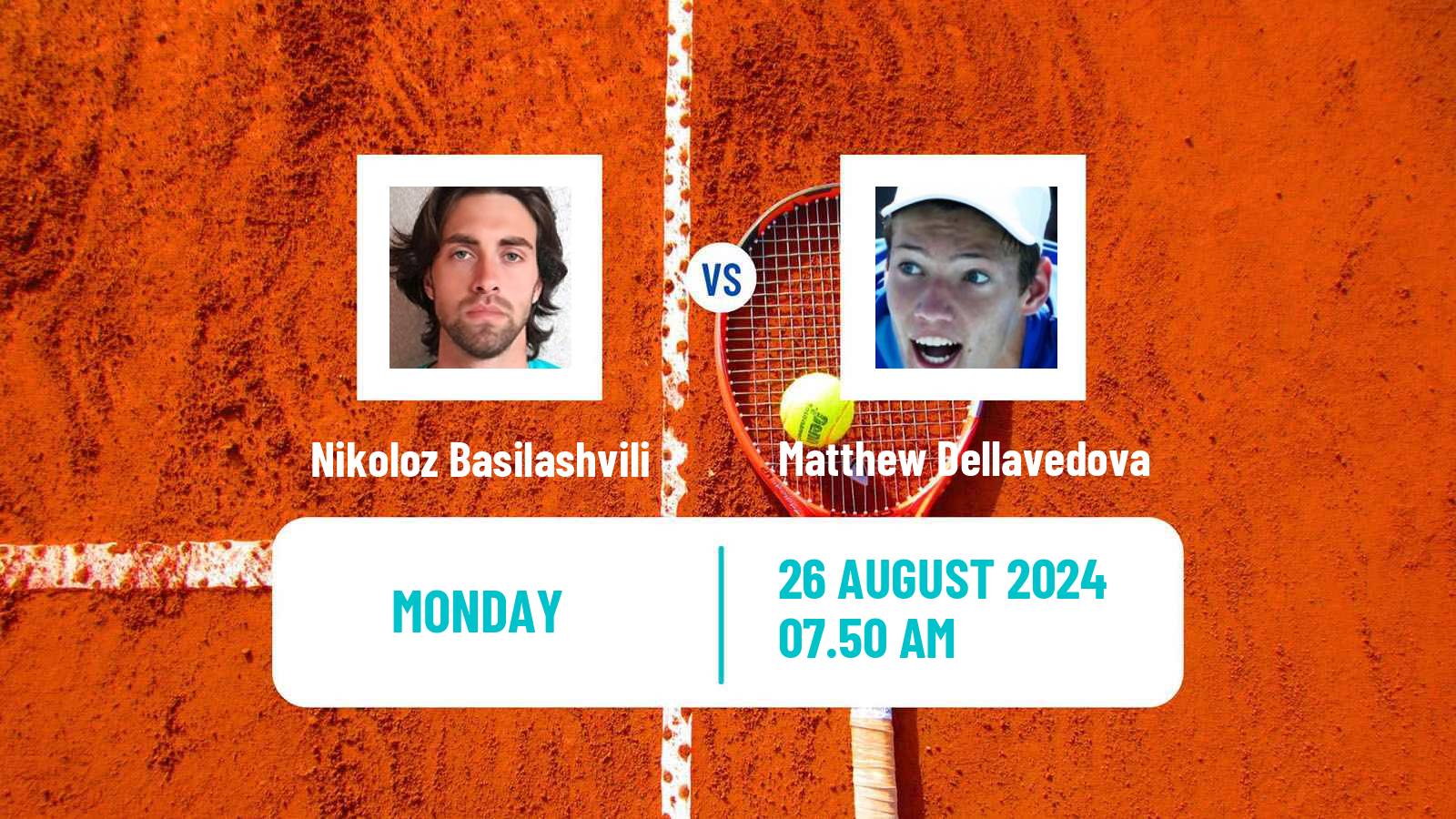 Tennis Como Challenger Men Nikoloz Basilashvili - Matthew Dellavedova