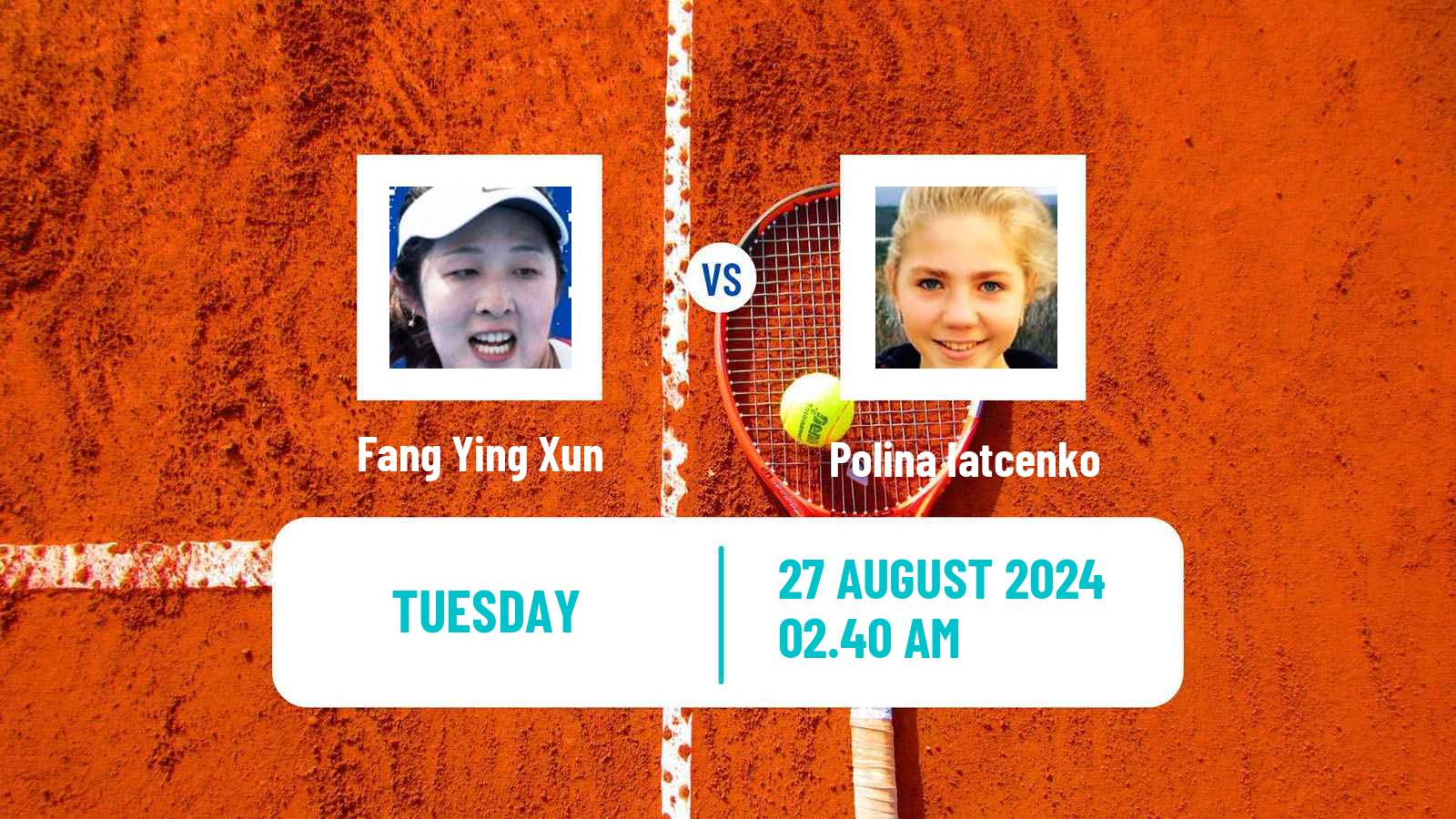Tennis ITF W50 Jinan Women Fang Ying Xun - Polina Iatcenko