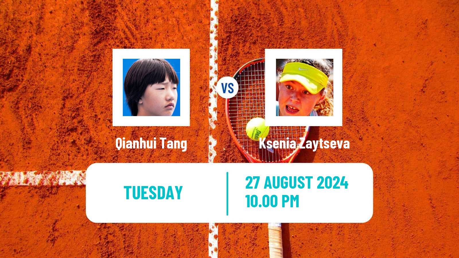 Tennis ITF W50 Jinan Women Qianhui Tang - Ksenia Zaytseva