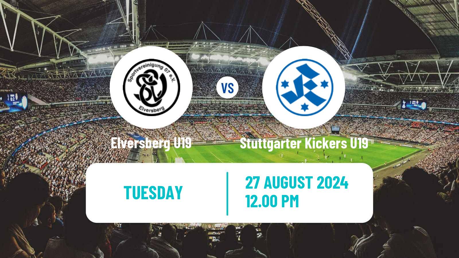 Soccer German DFB Youth League Elversberg U19 - Stuttgarter Kickers U19