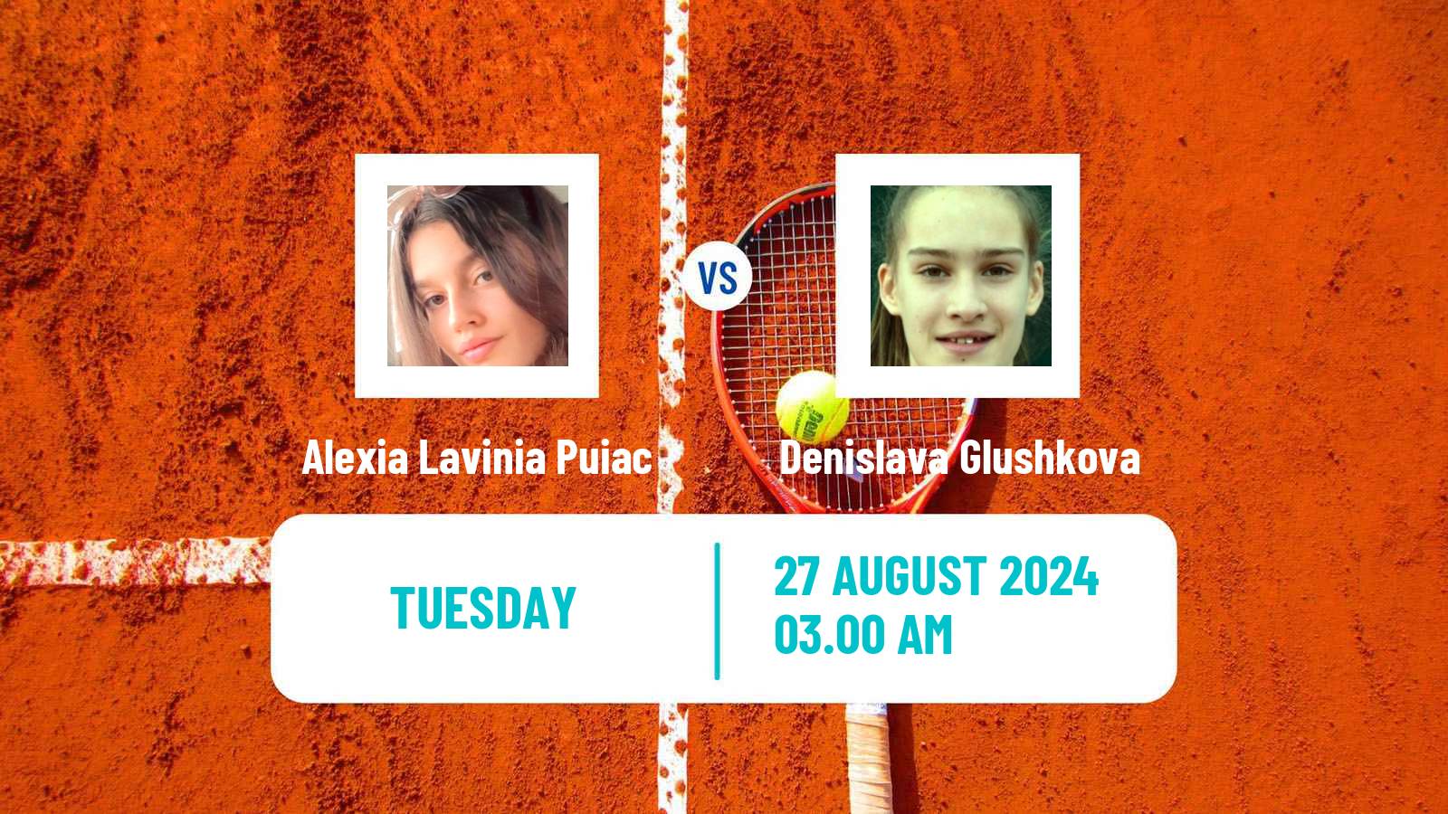 Tennis ITF W35 Brasov Women Alexia Lavinia Puiac - Denislava Glushkova
