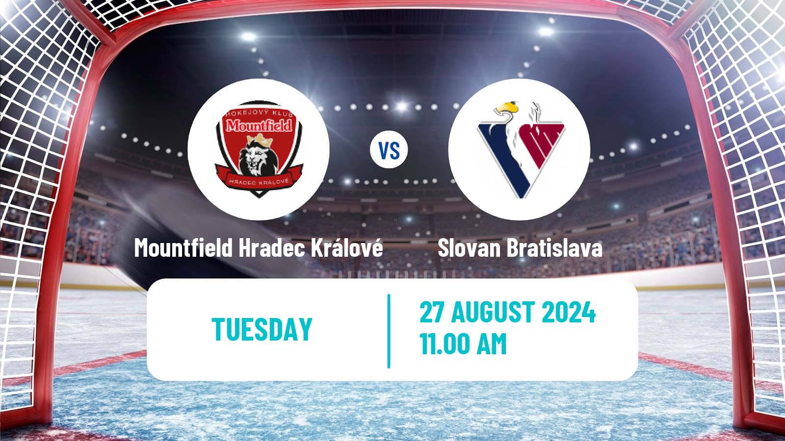 Hockey Club Friendly Ice Hockey Mountfield Hradec Králové - Slovan Bratislava