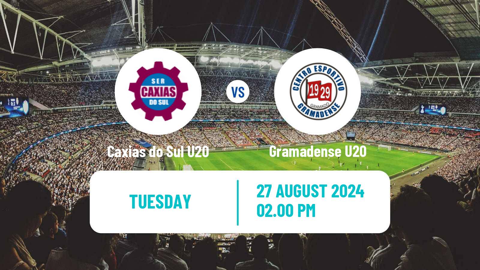 Soccer Brazilian Gaucho U20 Caxias do Sul U20 - Gramadense U20