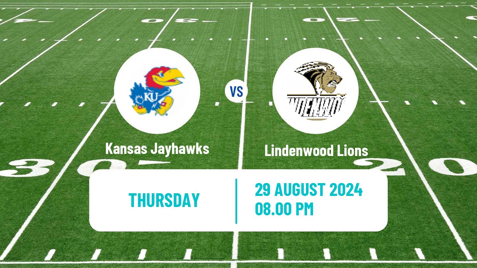 American football NCAA College Football Kansas Jayhawks - Lindenwood Lions