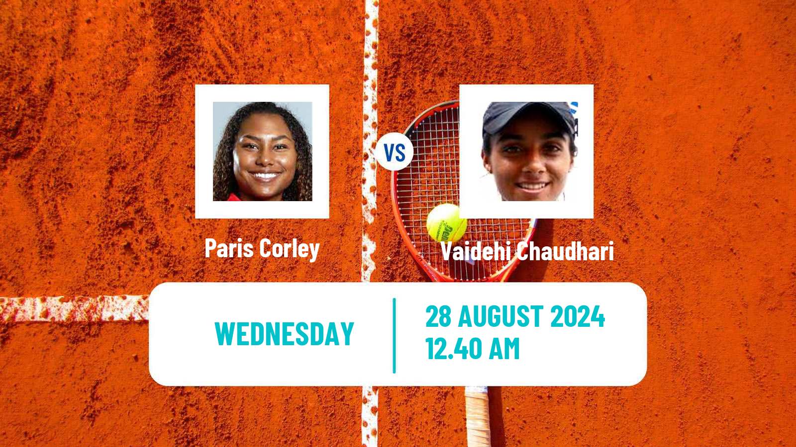 Tennis ITF W35 Nakhon Si Thammarat 3 Women Paris Corley - Vaidehi Chaudhari