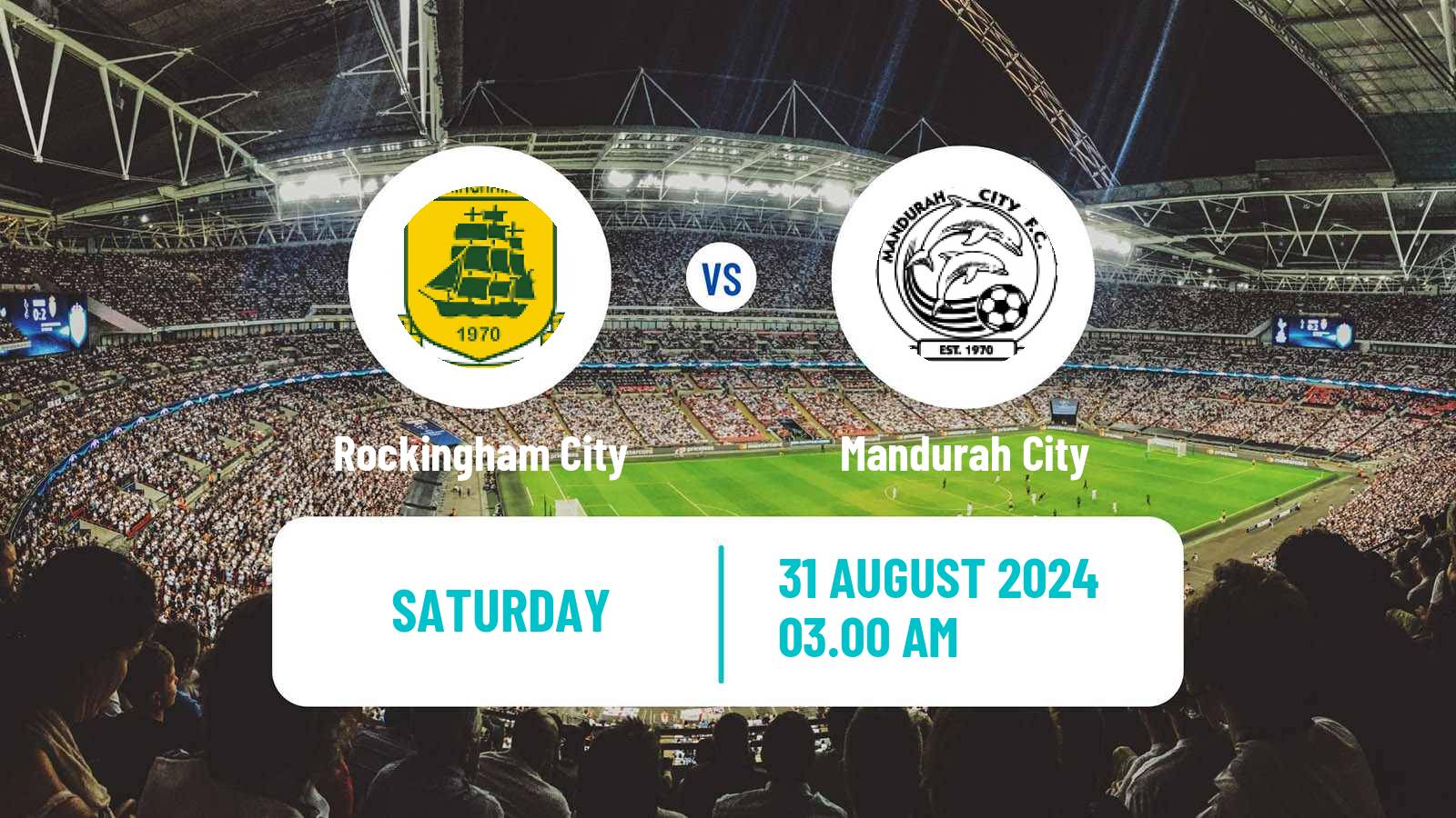 Soccer Australian WA State League Rockingham City - Mandurah City