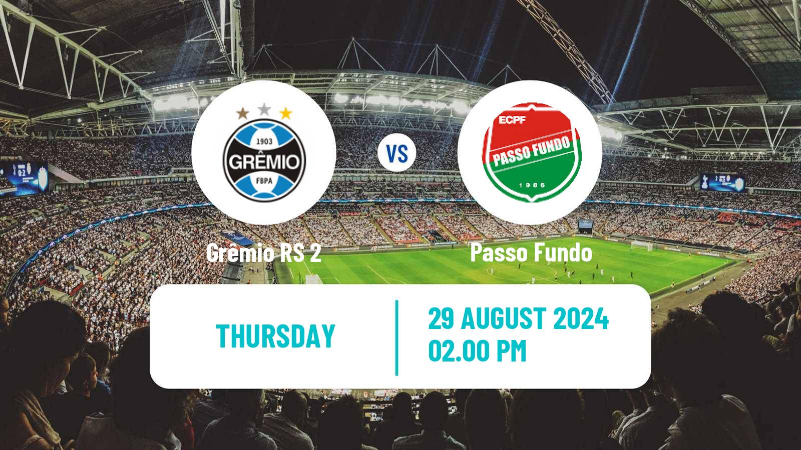 Soccer Brazilian Copa FGF Grêmio 2 - Passo Fundo