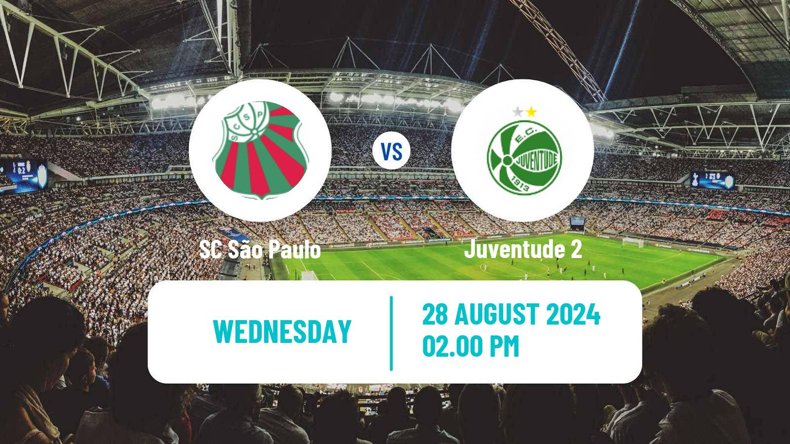Soccer Brazilian Copa FGF SC São Paulo - Juventude 2
