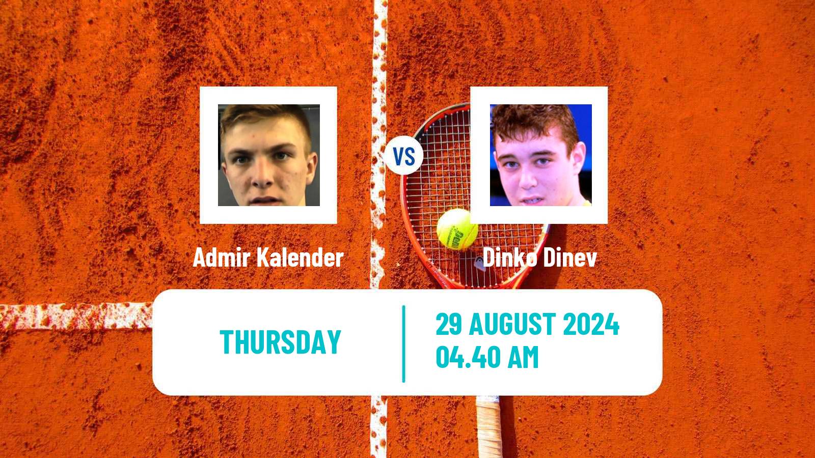 Tennis ITF M15 Kursumlijska Banja 16 Men Admir Kalender - Dinko Dinev