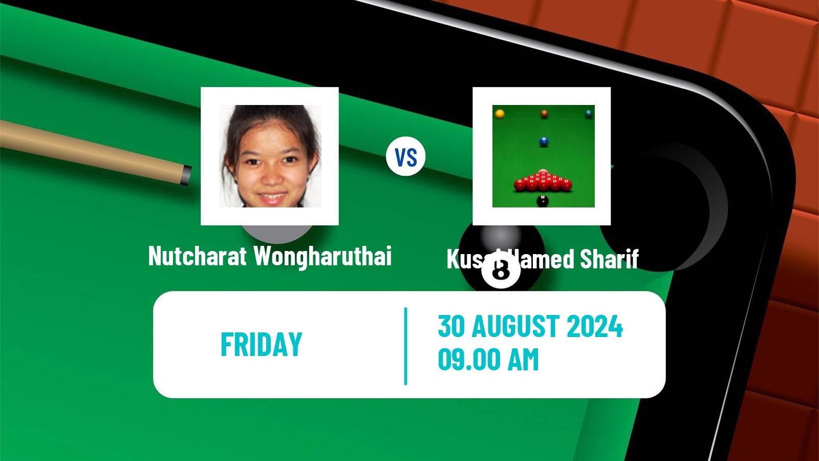 Snooker Saudi Arabia Masters Nutcharat Wongharuthai - Kusai Hamed Sharif