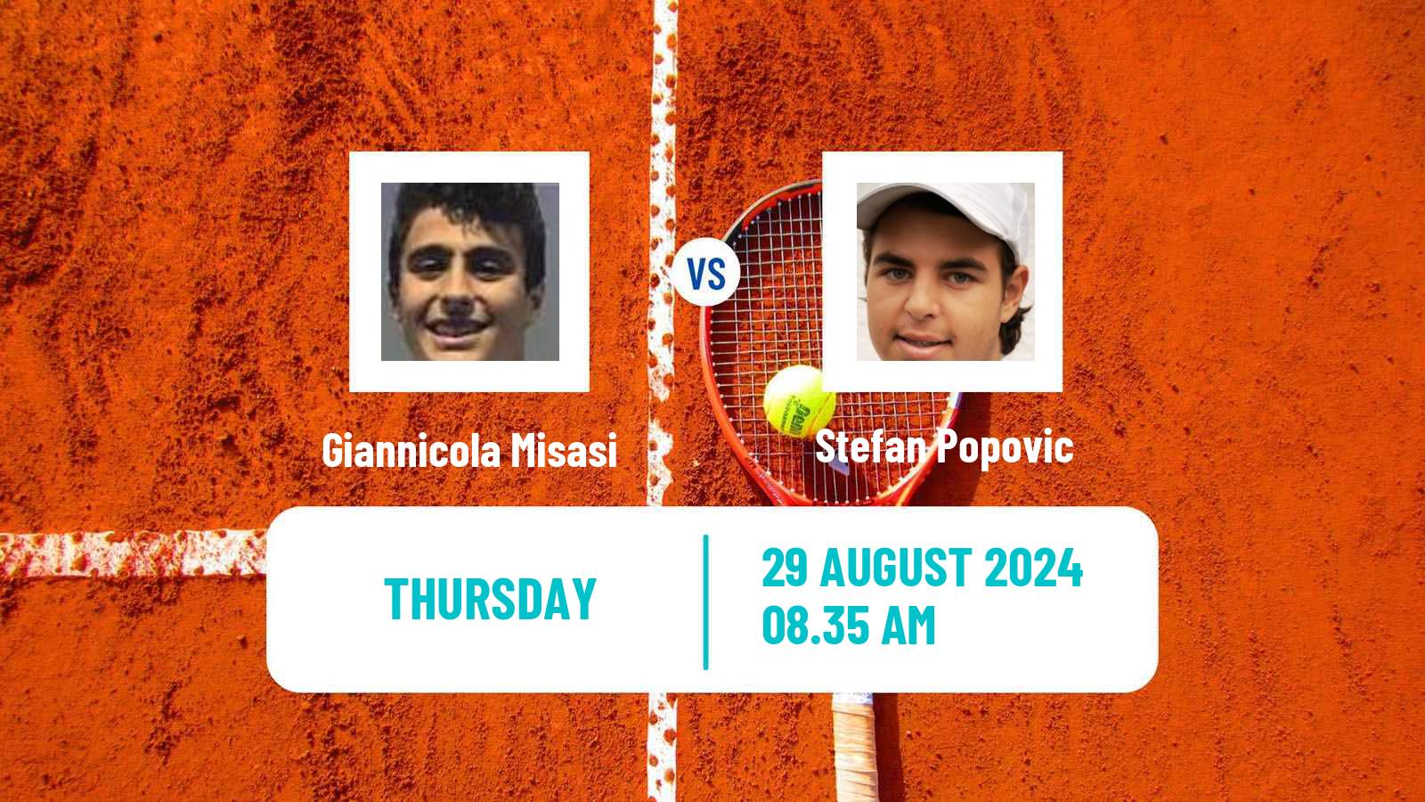 Tennis ITF M15 Kursumlijska Banja 16 Men Giannicola Misasi - Stefan Popovic