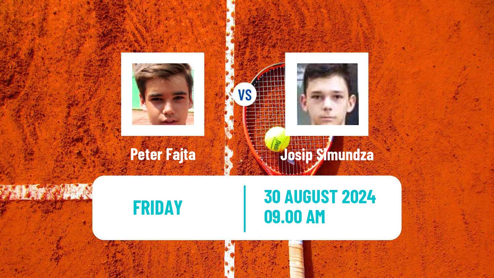 Tennis ITF M15 Slovenj Gradec Men Peter Fajta - Josip Simundza