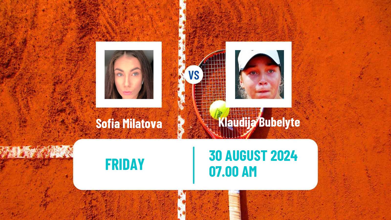 Tennis ITF W15 Bielsko Biala Women Sofia Milatova - Klaudija Bubelyte