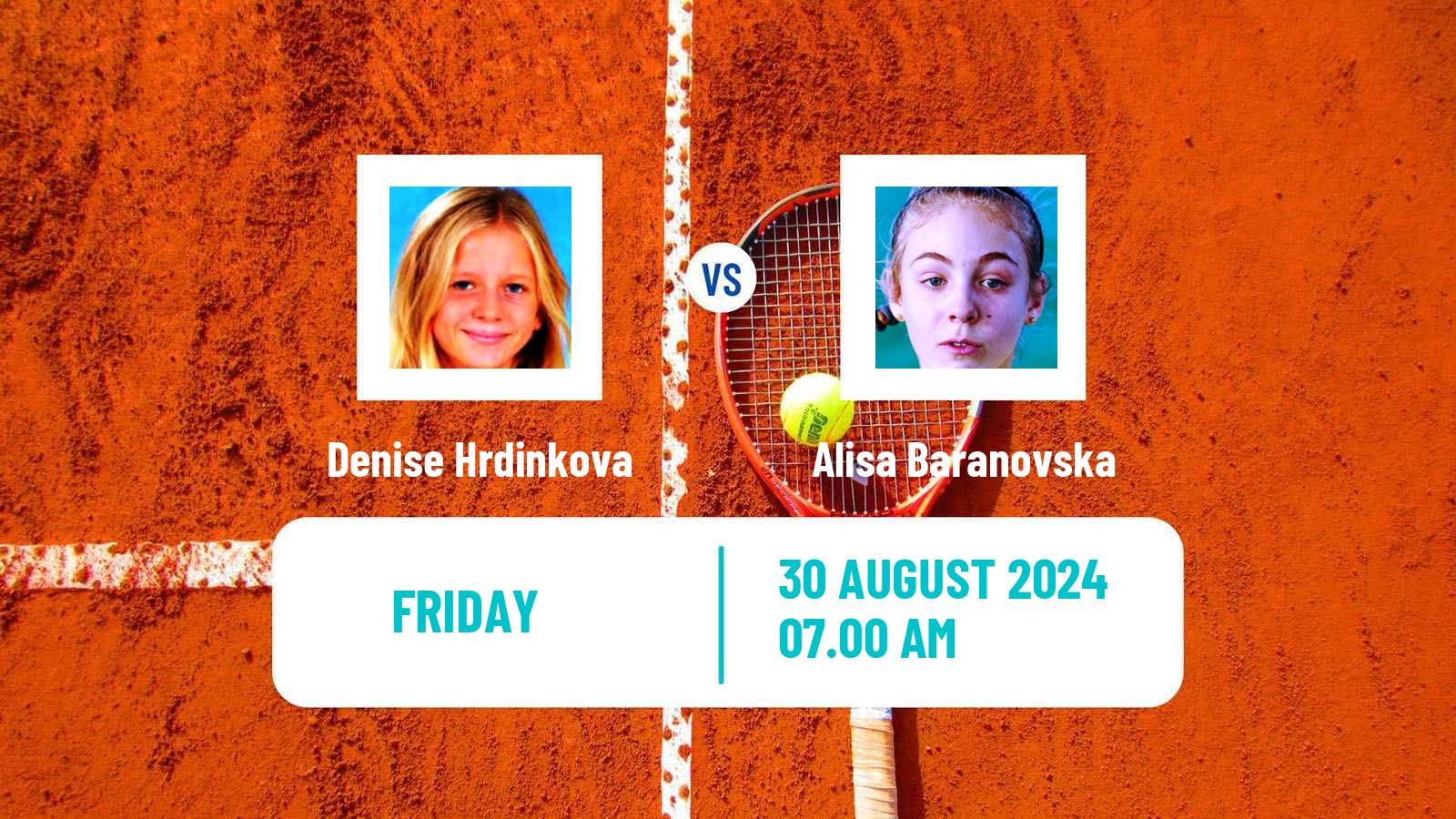 Tennis ITF W15 Bielsko Biala Women Denise Hrdinkova - Alisa Baranovska