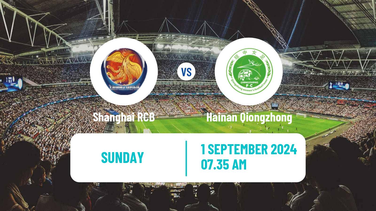 Soccer Chinese Super League Women Shanghai RCB - Hainan Qiongzhong