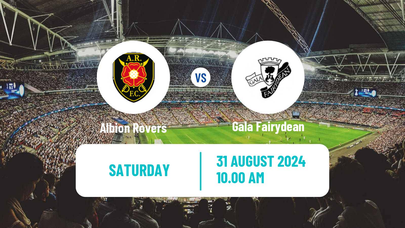 Football Scottish Lowland League Albion Rovers - Gala Fairydean