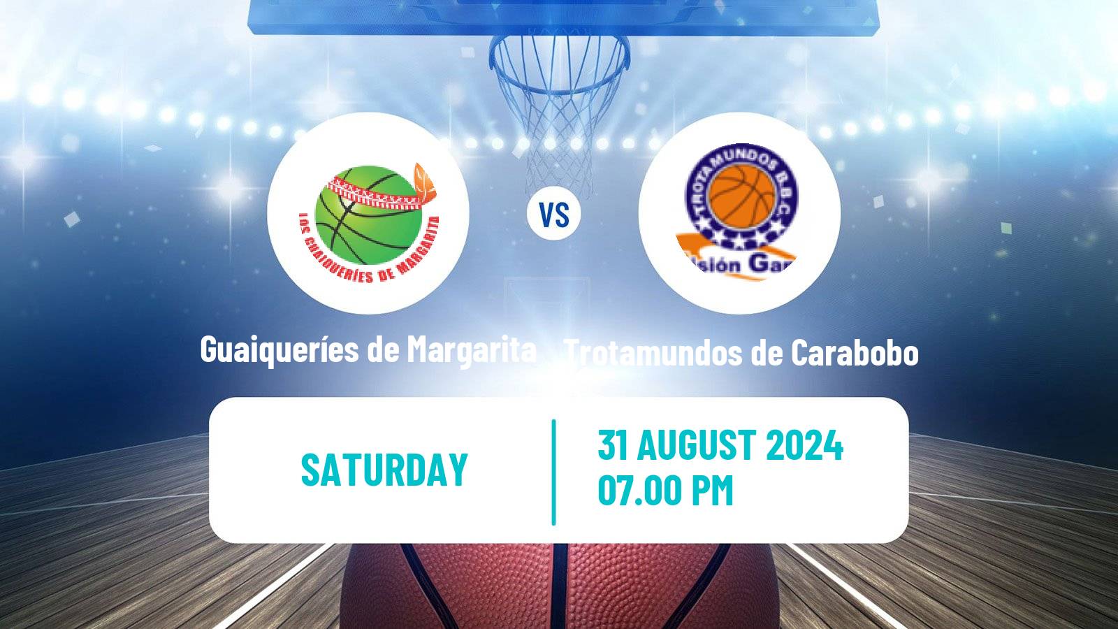 Basketball Venezuelan Superliga Basketball Guaiqueríes de Margarita - Trotamundos de Carabobo