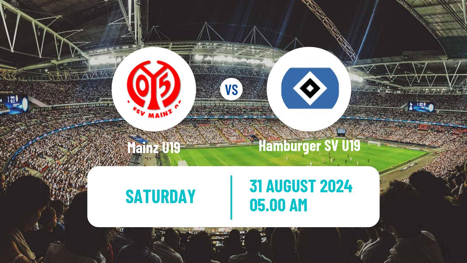 Soccer German DFB Junioren Pokal Mainz U19 - Hamburger SV U19