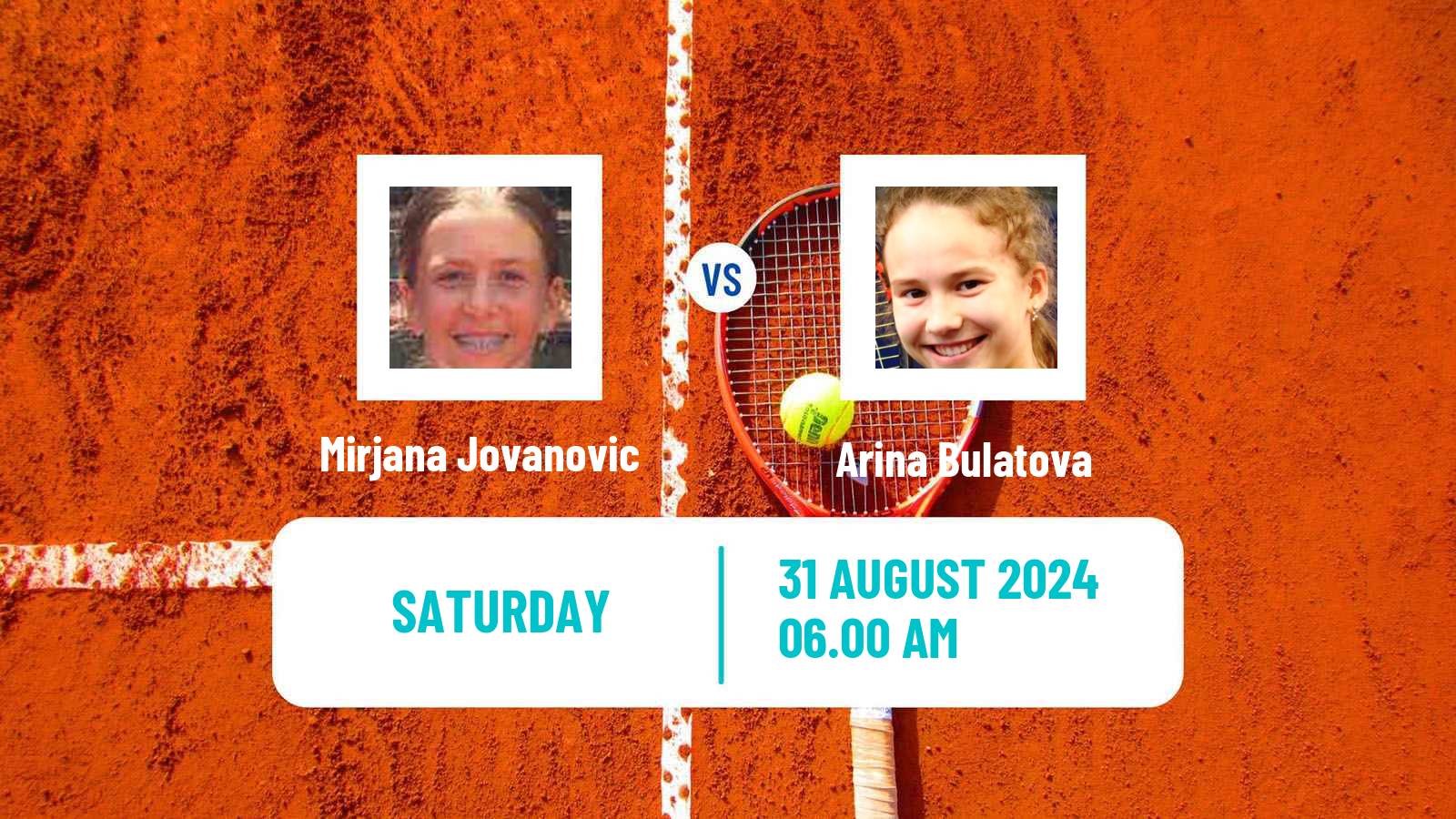 Tennis ITF W15 Kursumlijska Banja 16 Women Mirjana Jovanovic - Arina Bulatova