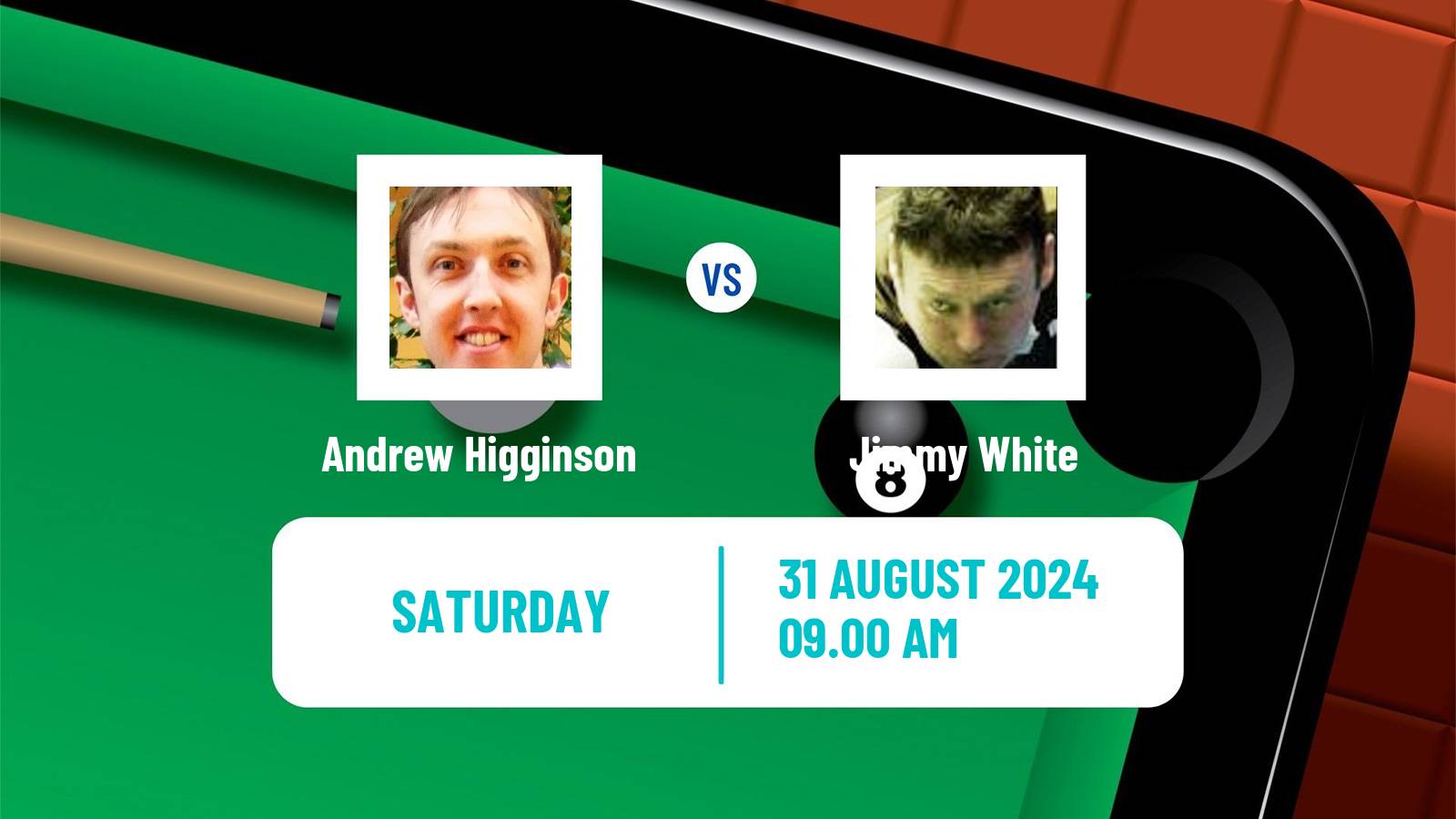 Snooker Saudi Arabia Masters Andrew Higginson - Jimmy White