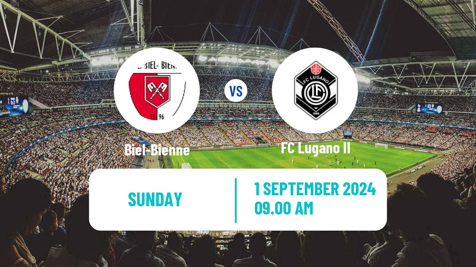 Soccer Swiss Promotion League Biel-Bienne - Lugano II