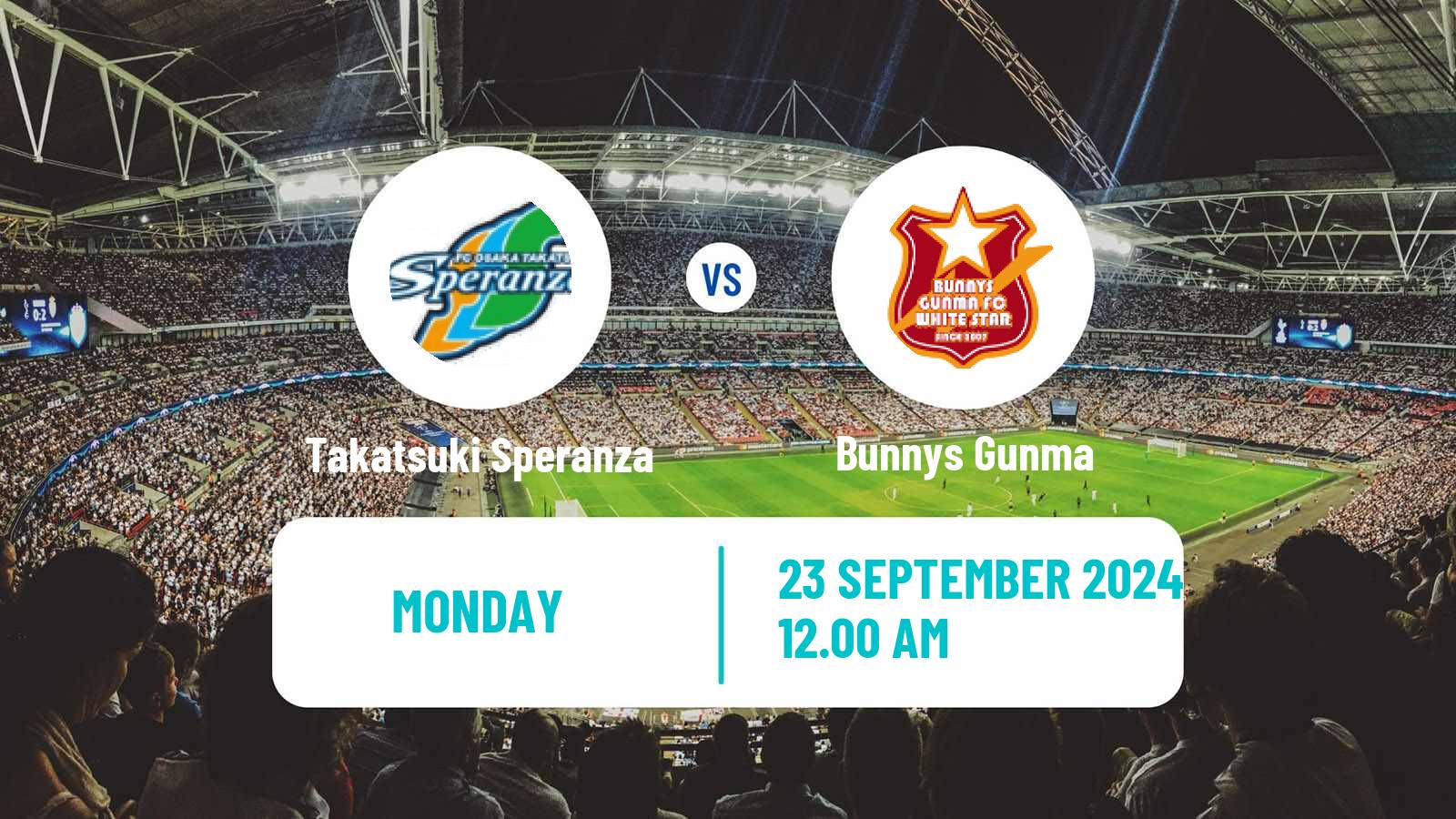 Football Japan Nadeshiko League Women Takatsuki Speranza - Bunnys Gunma