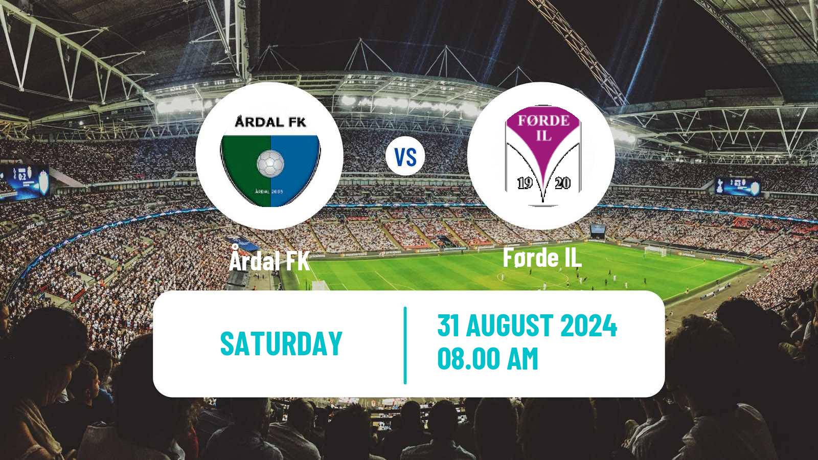 Soccer Norwegian Division 3 - Group 1 Årdal FK - Førde