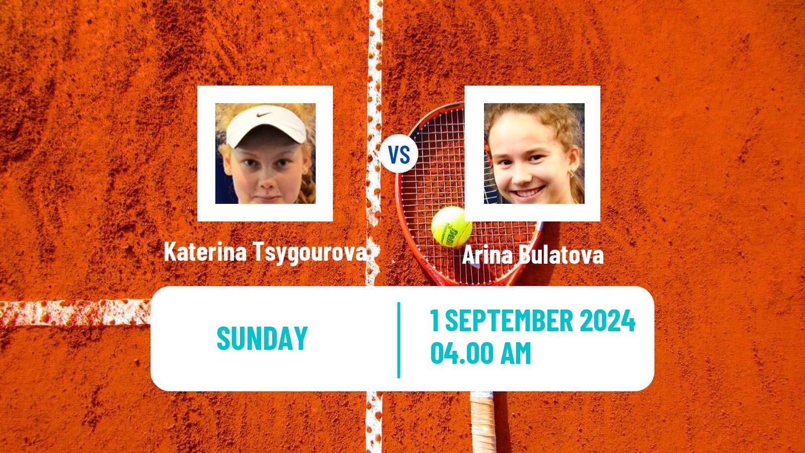 Tennis ITF W15 Kursumlijska Banja 16 Women Katerina Tsygourova - Arina Bulatova