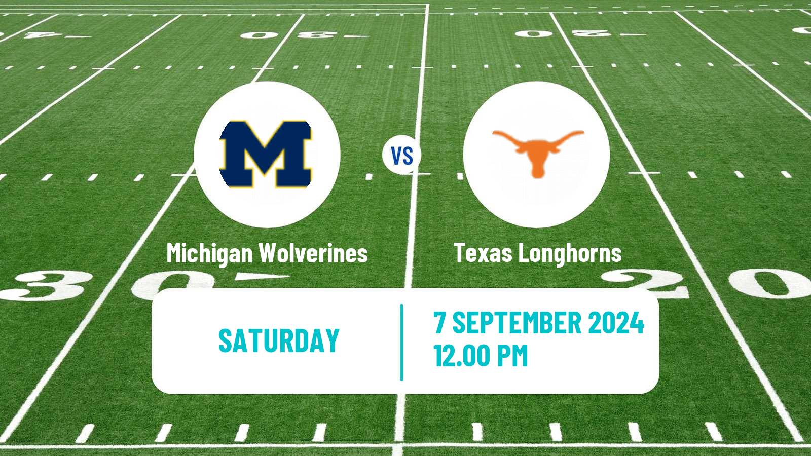 American football NCAA College Football Michigan Wolverines - Texas Longhorns