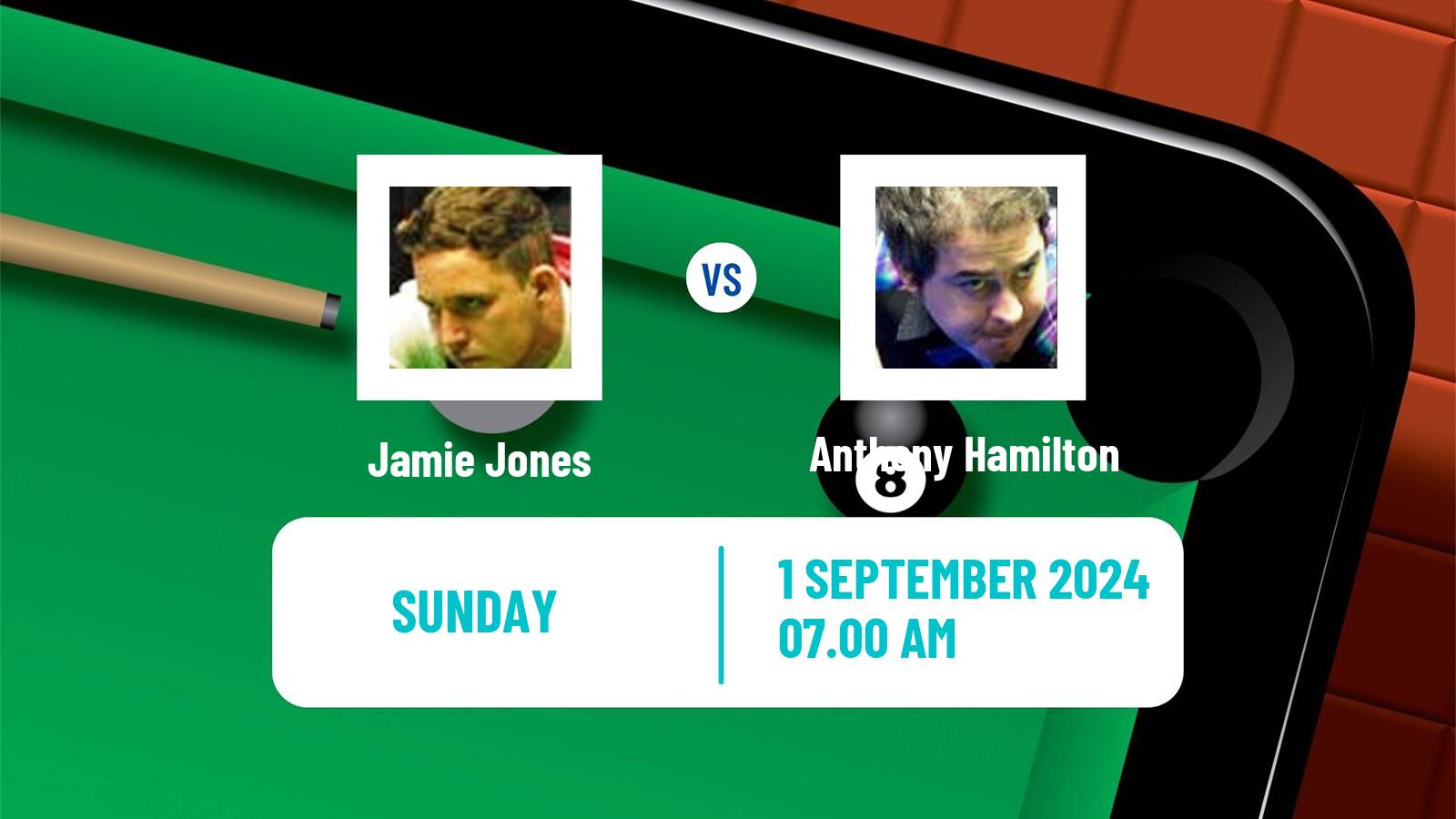 Snooker Saudi Arabia Masters Jamie Jones - Anthony Hamilton