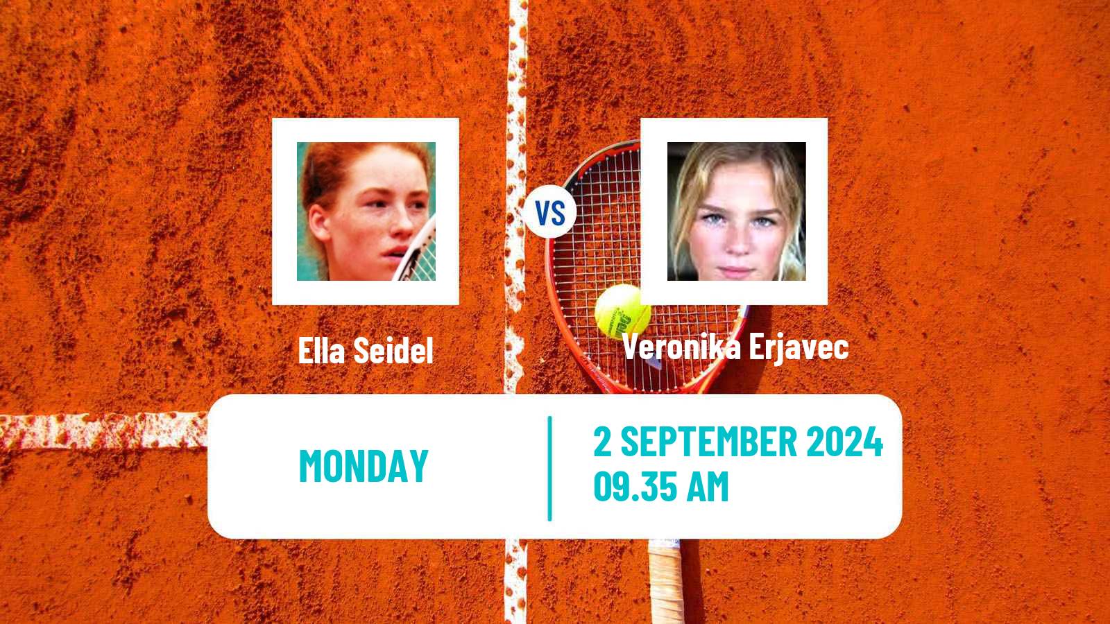 Tennis Montreux Challenger Women Ella Seidel - Veronika Erjavec