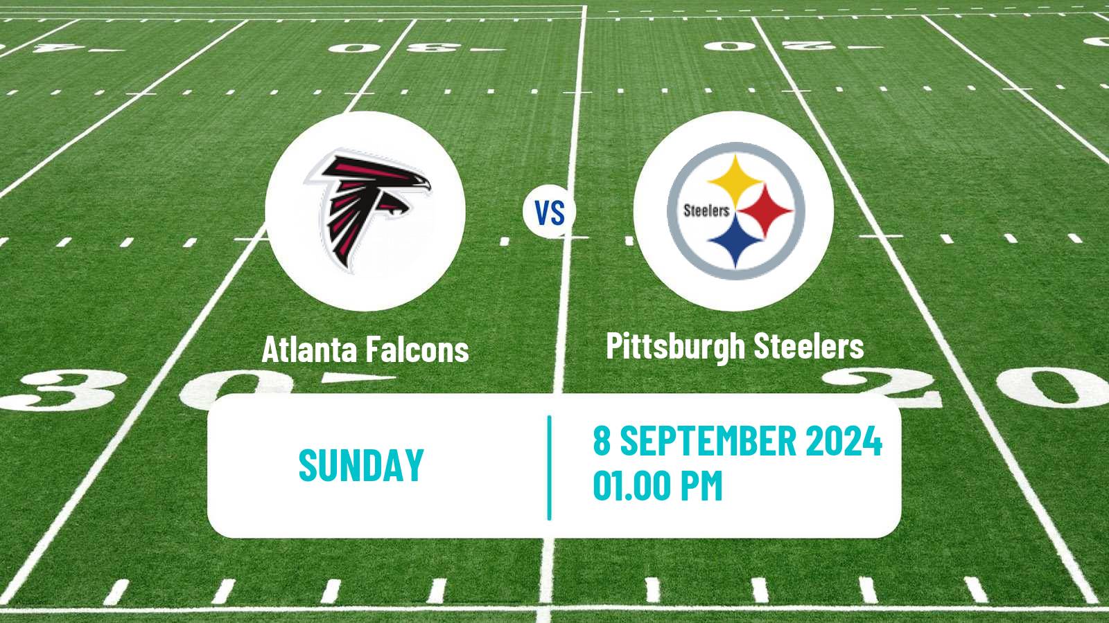 American football NFL Atlanta Falcons - Pittsburgh Steelers