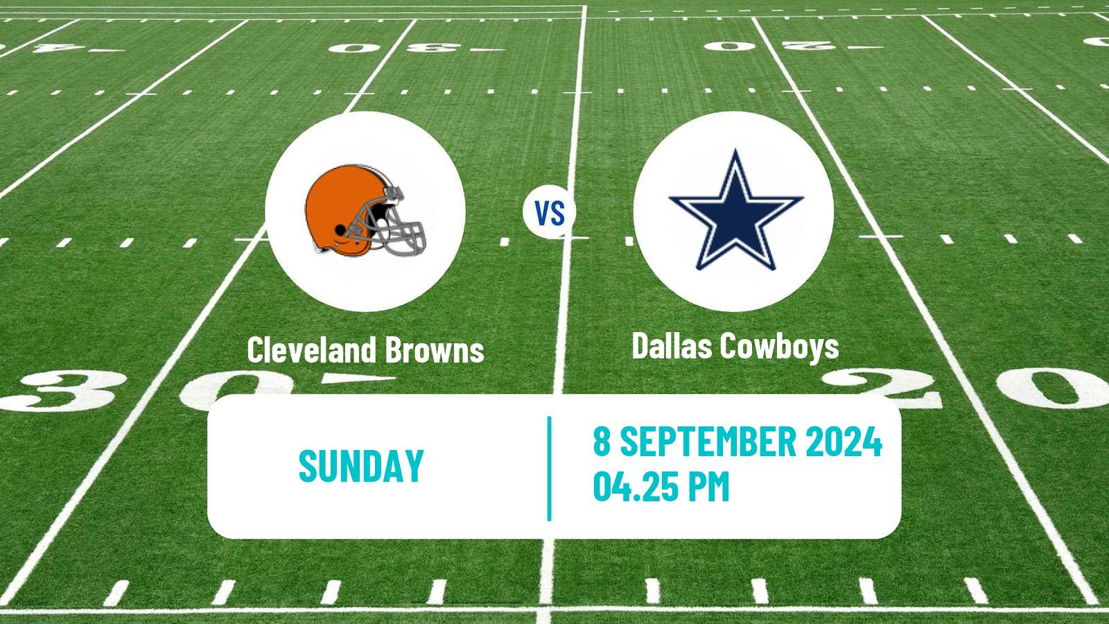 American football NFL Cleveland Browns - Dallas Cowboys