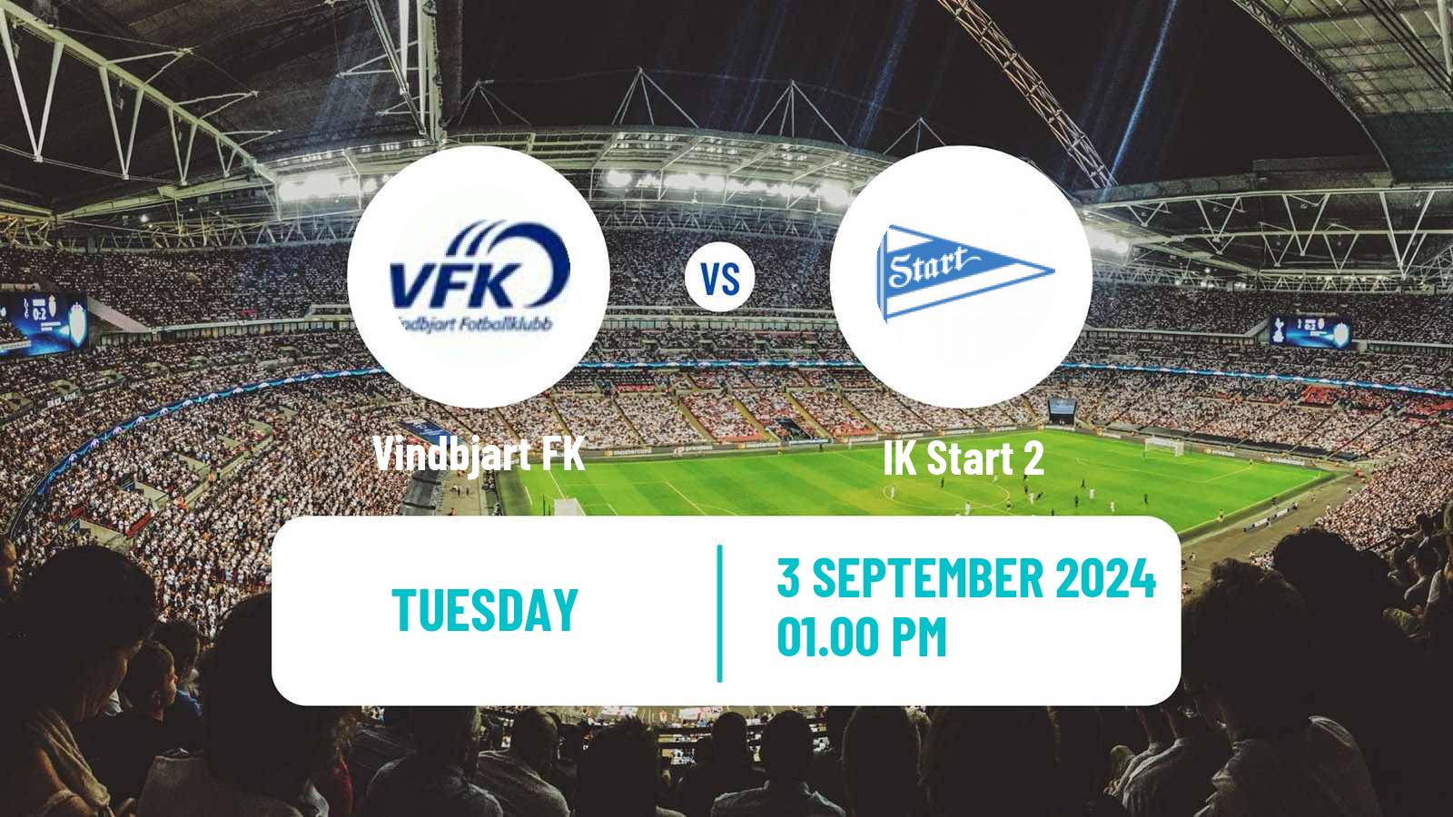 Football Norwegian Division 3 - Group 2 Vindbjart - Start 2