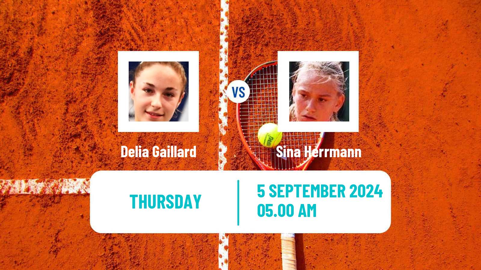 Tennis ITF W15 Dinard Women Delia Gaillard - Sina Herrmann