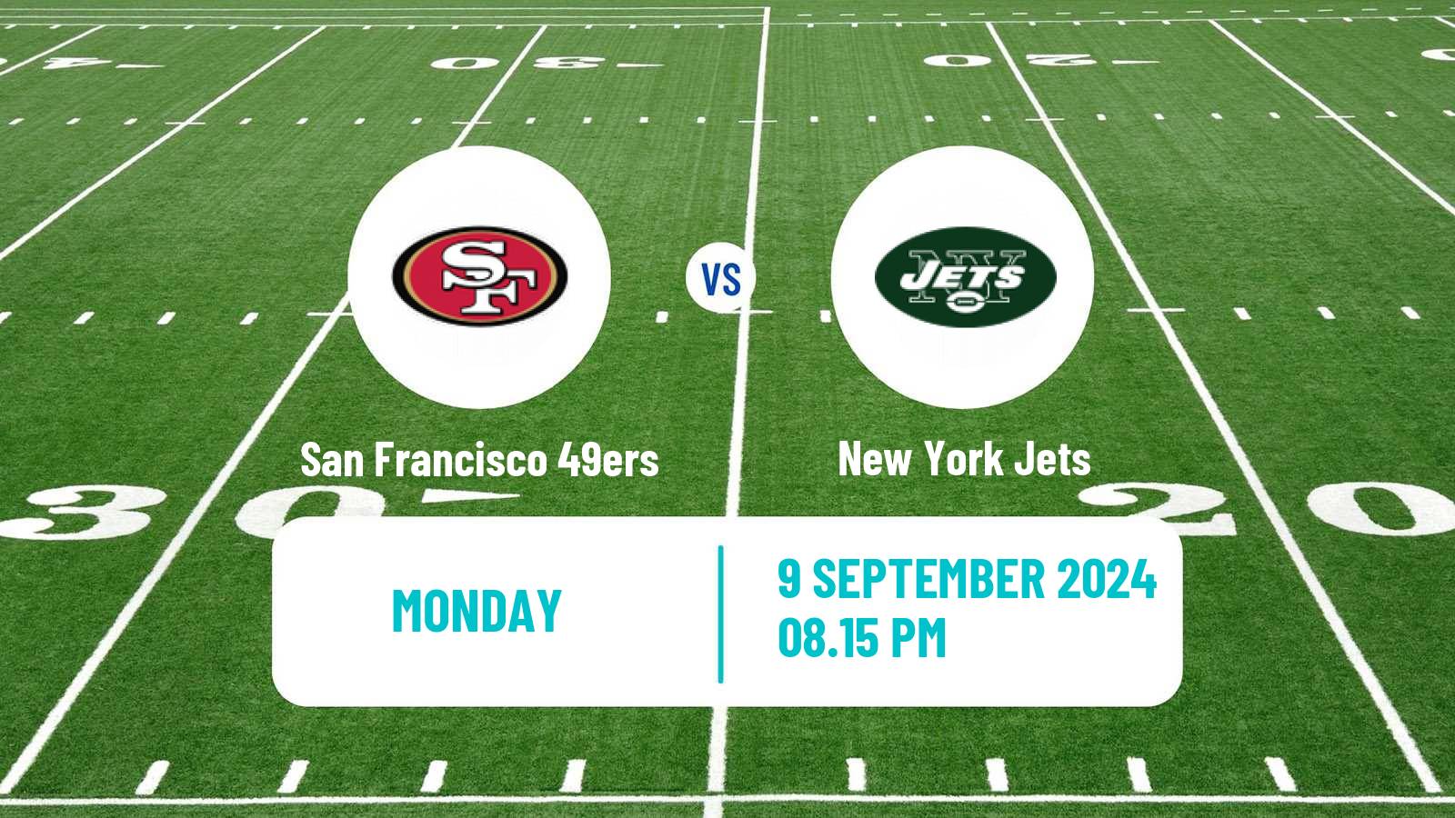 American football NFL San Francisco 49ers - New York Jets