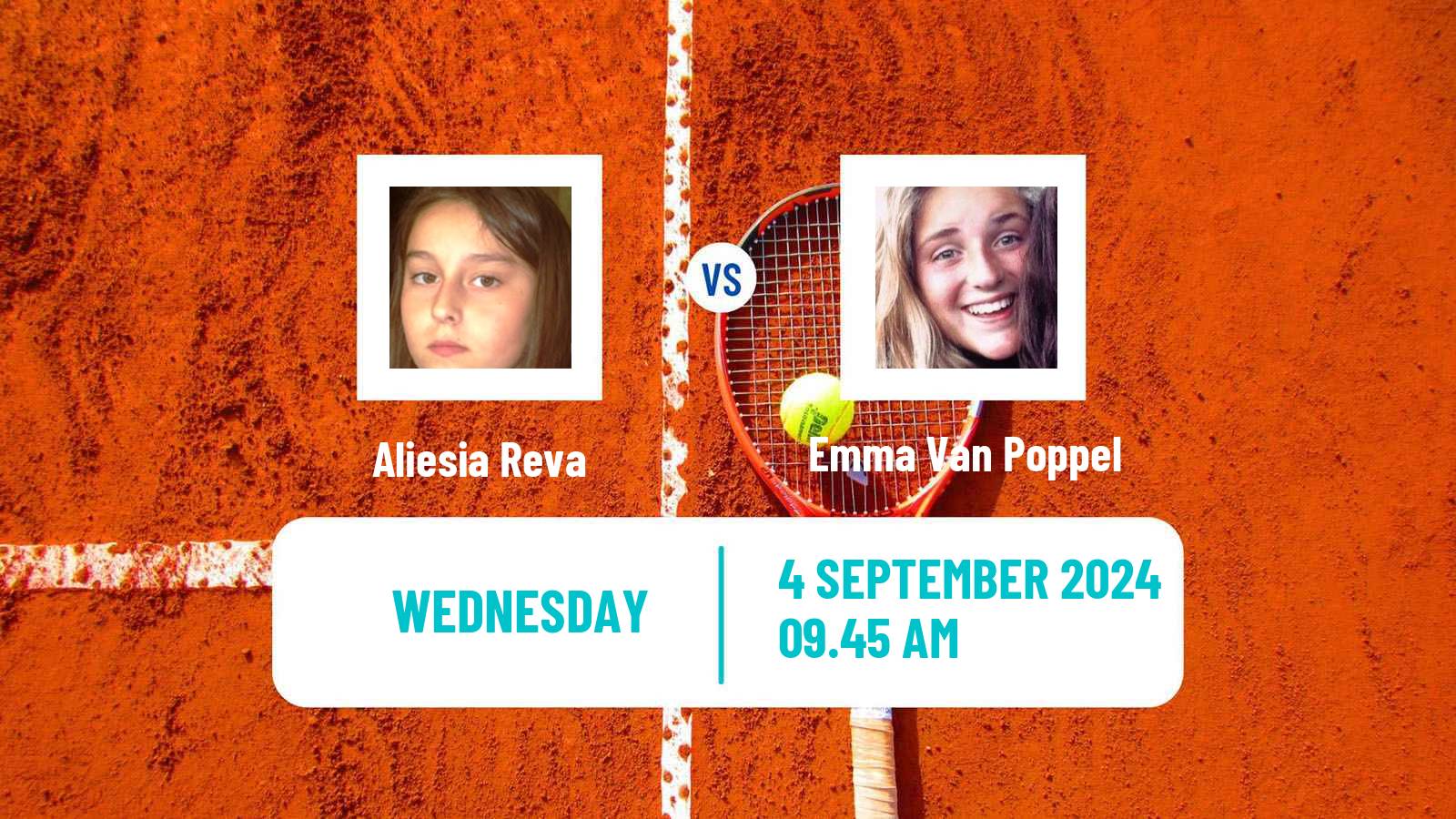 Tennis ITF W15 Dinard Women Aliesia Reva - Emma Van Poppel
