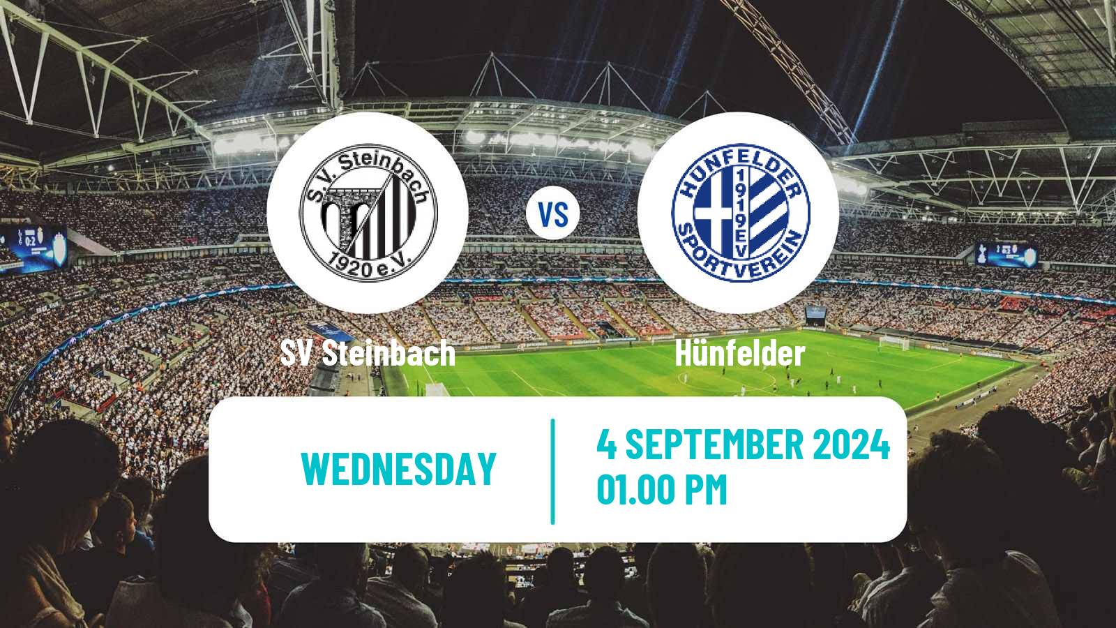 Football German Oberliga Hessen SV Steinbach - Hünfelder