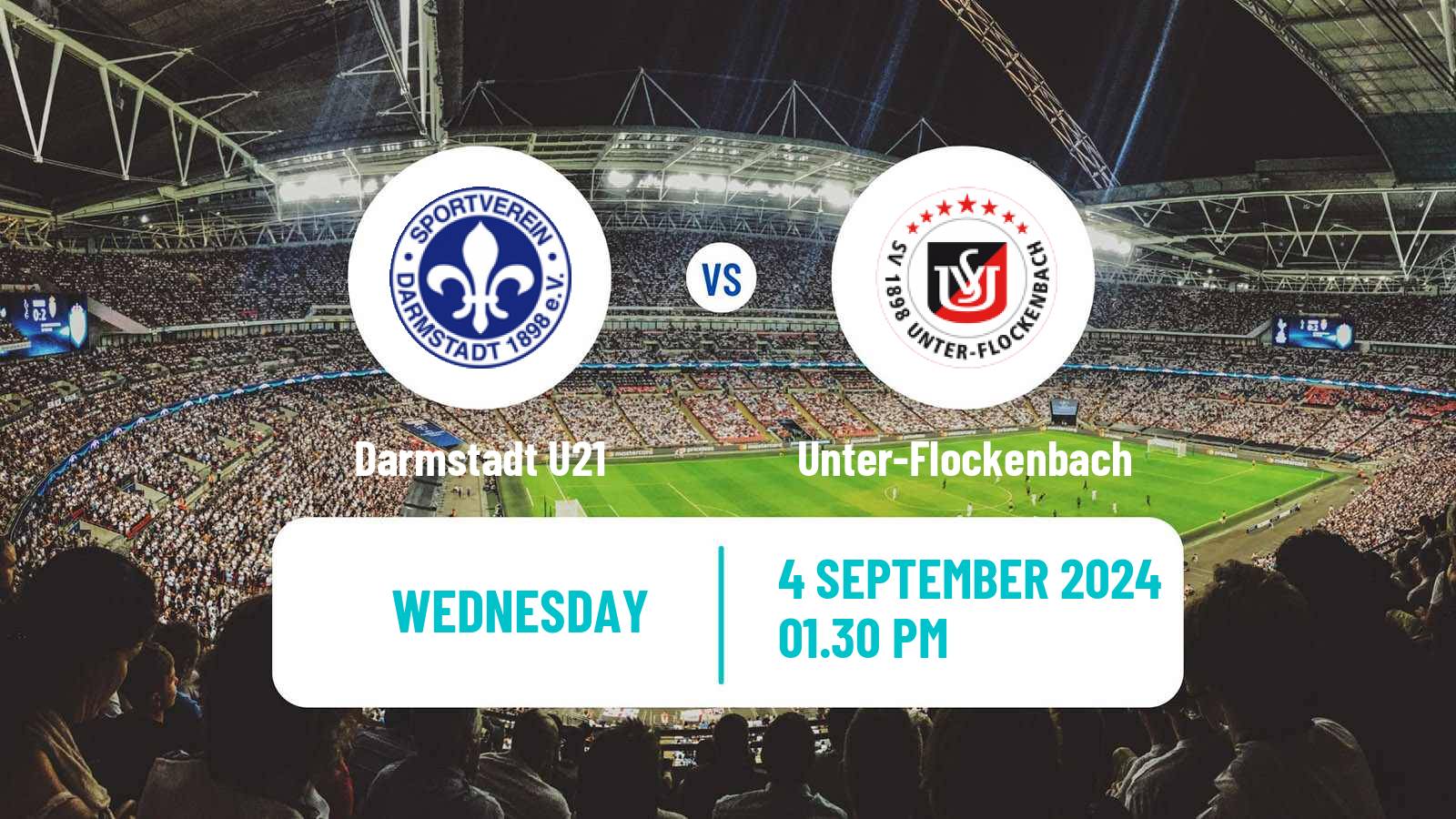 Football German Oberliga Hessen Darmstadt U21 - Unter-Flockenbach