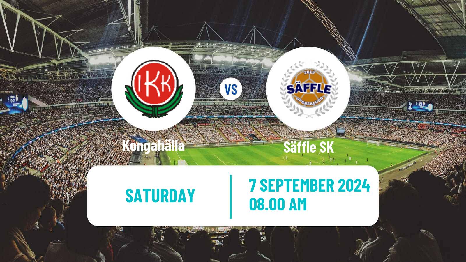 Football Swedish Division 2 - Norra Götaland Kongahälla - Säffle