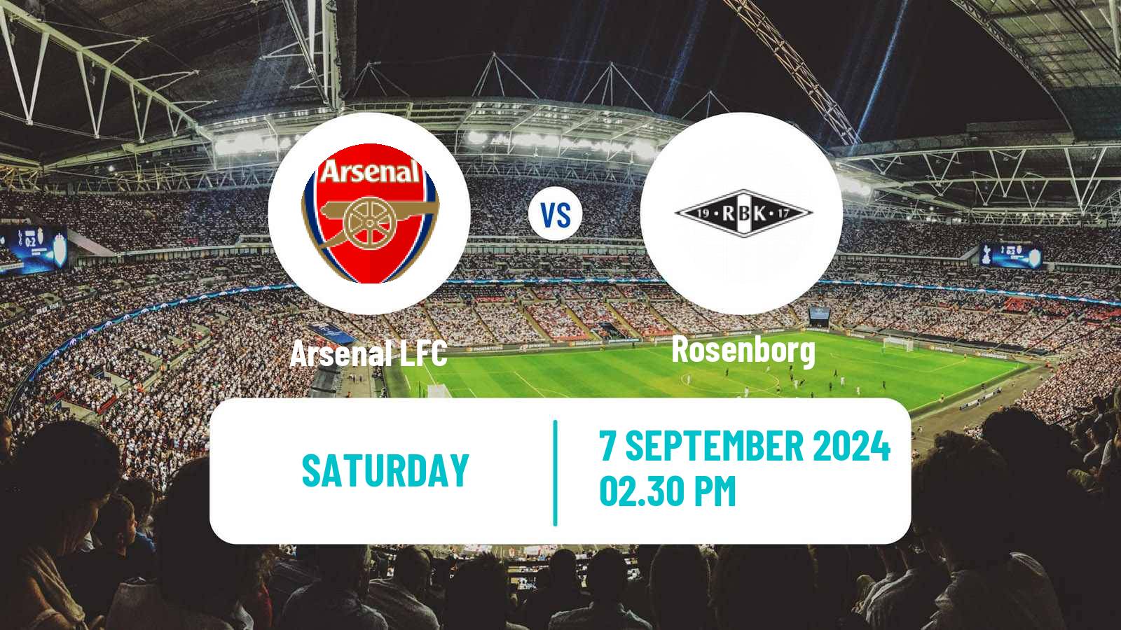 Soccer UEFA Champions League Women Arsenal LFC - Rosenborg