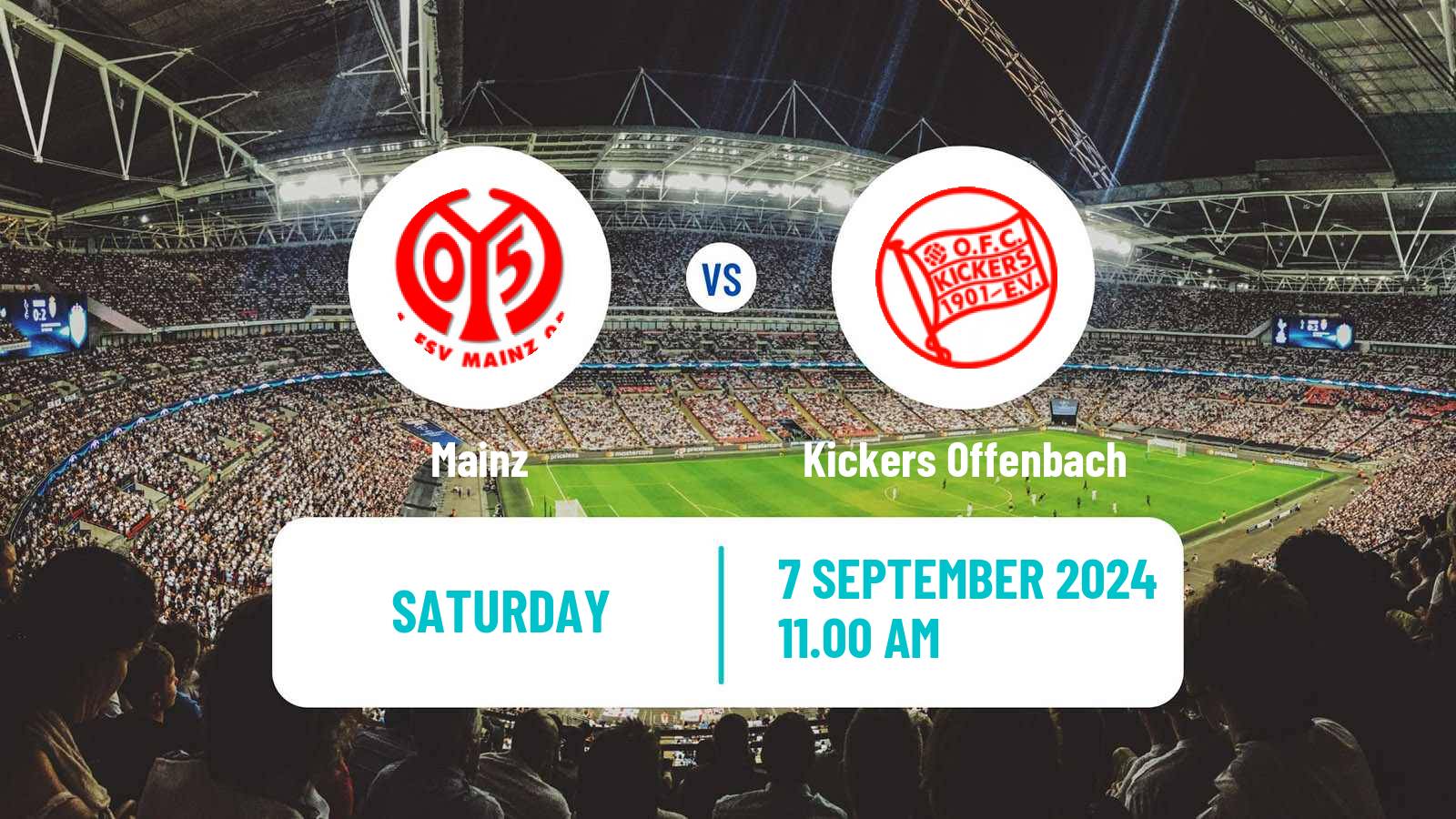 Football German DFB Pokal Women Mainz - Kickers Offenbach