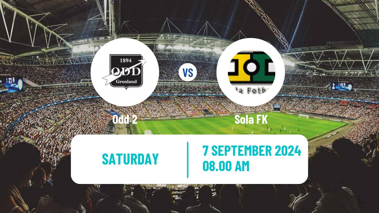 Football Norwegian Division 3 - Group 2 Odd 2 - Sola
