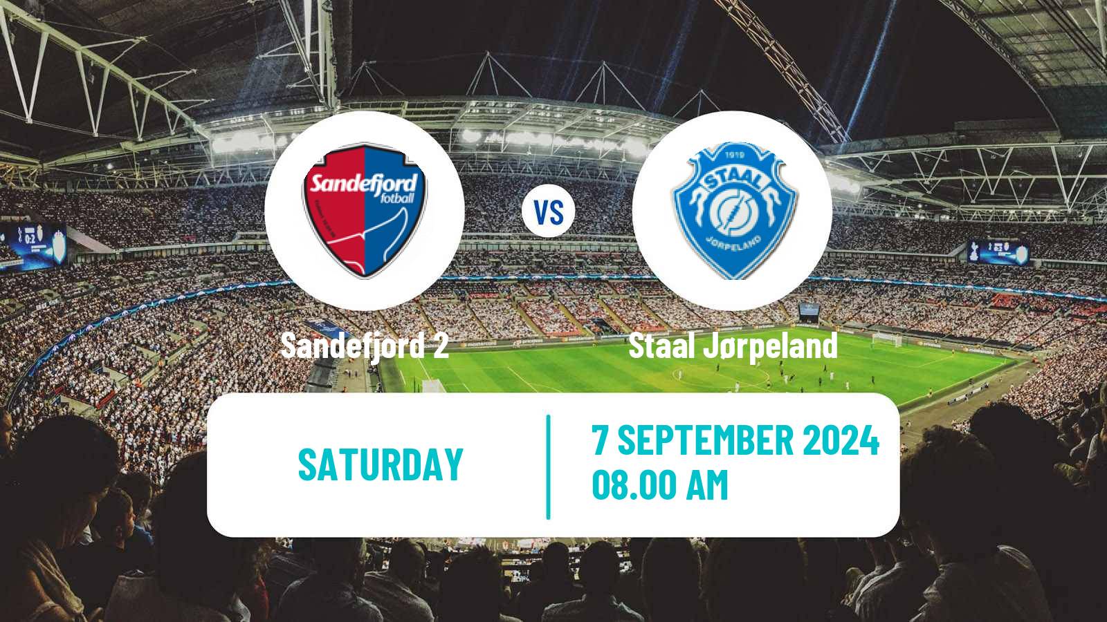 Football Norwegian Division 3 - Group 2 Sandefjord 2 - Staal Jørpeland